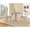International Concepts Round 42 in Rd Pedestal Gathering Ht Table, 2 Counter Ht Stools, Gray Taupe, 42 W, 42 L, 35.5 in H K09-42DPT-S402-2 - alternate 4